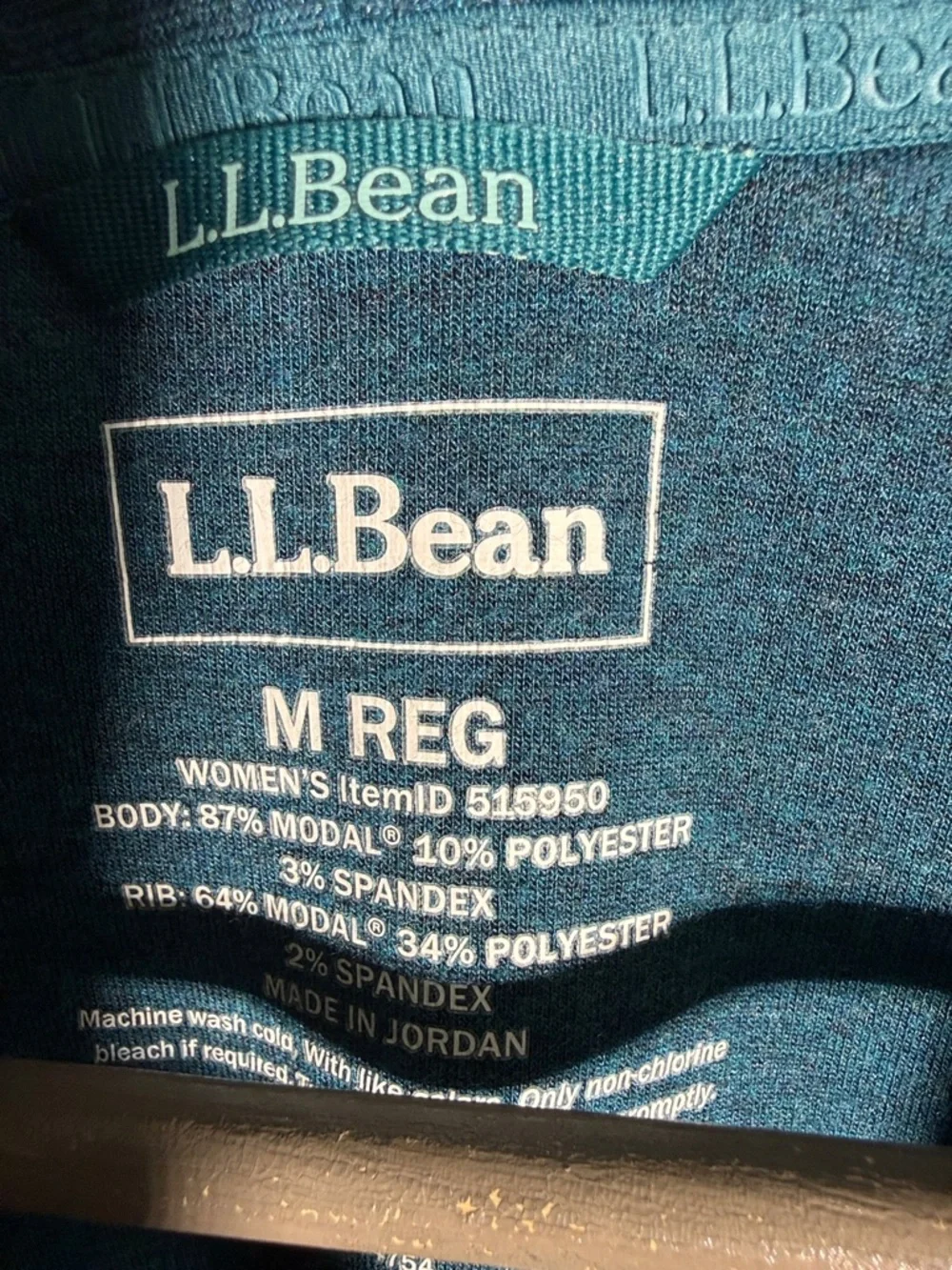 L.L. Bean Slouchy Longline Modal Cardigan Oversized Pockets  Teal M